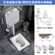 九牧王JOMOW家用蹲坑式蹲便器套裝便池便盆大便器衛(wèi)生間蹲廁存水彎便盆 820高端灰色水箱+帶彎前排蹲便器