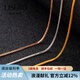伊彩珠寶 18K玫瑰金白金黃金項鏈 肖邦鏈 O型鏈 金鏈子 項鏈定制 18K金白色肖邦鏈可調(diào)節(jié)