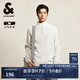 杰克·瓊斯（JACK&JONES）男裝秋冬時尚寬松毛衣肌理提花毛衫半拉鏈圓領(lǐng)套頭羊毛針織衫男 A41 雨云灰 M 175
