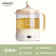 七彩叮當（QICAIDINGDANG）養(yǎng)生壺多功能家用煮茶器花茶燒水玻璃電熱水壺辦公室恒溫煮茶壺 米白色 1.5L 標準款（+304濾網(wǎng)）YSH03