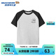 Skechers斯凱奇兒童新款針織短袖中大童涼感舒適圓領(lǐng)T恤衫L225K021