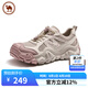 駱駝牌女鞋夏季透氣復(fù)古厚底老爹鞋休閑百搭運(yùn)動(dòng)鞋 P25M342001 杏/粉 36