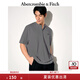 ABERCROMBIE & FITCH【重磅亨利衫】男裝25夏新款經(jīng)典小麋鹿寬松短袖T恤KI124-5188 深灰色 M (180/100A)