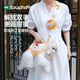 TOUCHDOG小香風(fēng)斜挎單肩寵物包外出便攜包小狗斜挎包狗狗小型犬貓包 布丁包（送零食包） M碼【建議7-12斤】