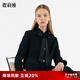 歌莉婭（GOELIA）小香風(fēng)套裝女冬季新款氣質(zhì)短外套半裙兩件套1C1CAB030 00B黑色 M