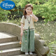迪士尼（Disney）2025新款兒童國(guó)風(fēng)洋氣夏季女童民族風(fēng)夏裝短袖套裝新中式穿搭出游 國(guó)風(fēng)民族兩件套 150
