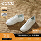 愛步（ECCO）25年夏季新款休閑板鞋女 街頭舞臺(tái)219613 灰白色/白色/灰藍(lán)色37