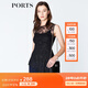 PORTS寶姿 新品商場(chǎng)同款夏新款女裝無袖吊帶內(nèi)襯假兩件上衣 黑色 M (6)
