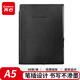 齊心筆記本子A5/98張 文具軟皮面會議記錄本商務辦公 斜綁帶/記事本/日記本 黑色ECC5851