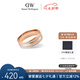 丹尼爾惠靈頓（DanielWellington）dw戒指女首飾晨霧灰色情侶對(duì)戒七夕情人節(jié)禮物送女友DW00400056