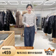 江南布衣（JNBY）女士休閑時(shí)尚牛仔褲5P2E13640 牛仔藏青 XS