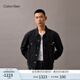 Calvin KleinJeans25春夏男士美式復(fù)古潮流ck純棉翻領(lǐng)牛仔夾克外套40TM716 57L-牛仔黑 XL