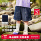 齊齊熊男童短褲薄款牛仔褲純棉夏季兒童夏款男寶褲子