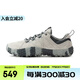 邁樂（Merrell）經(jīng)典戶外休閑鞋男女款WRAPT新款系帶防滑耐磨舒適休閑輕便裸足鞋 J036008 淺灰（女） 38