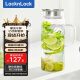 樂扣樂扣（locknlock）【踏春出游】玻璃冷水涼水壺帶把手水杯耐高溫泡茶壺LLG970_1.8L