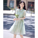 尚靜連衣裙女26年夏季新款女裝歐若風泡泡袖甜美氣質減齡短袖裙子女