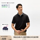 TOMMY HILFIGER【透氣舒適】夏季男裝珠地網(wǎng)眼商務(wù)休閑純色翻領(lǐng)短袖T恤POLOJA572 【經(jīng)典百搭】黑色BDS XL （推薦：165-180斤）