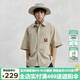 卡帕（Kappa）短袖襯衫男夏彈力運動半袖簡約休閑T恤襯衫K0E32SD01D