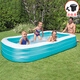 INTEX充氣家庭游泳池 兒童玩具水池長(cháng)方形海洋球池戲水池禮物 58484