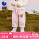 迷你巴拉男女童2024冬新品褲子柔軟百搭型保暖長褲【雙面絨】