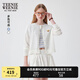 Teenie Weenie小熊女裝毛針織衫2025夏季新款休閑簡(jiǎn)約學(xué)院針織開(kāi)衫空調(diào)衫 白色 S