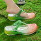 維布倫（VEBLEN）洞洞鞋女款防滑夏季漸變色瑪麗珍透氣軟底軟面涼拖鞋 漸變色青蘋果 37