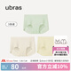 ubras【店鋪推薦】無尺碼女士?jī)?nèi)褲抗菌襠無痕內(nèi)褲女高彈升級(jí)包臀多條裝 冰綠+瓷月幾+奶油布丁 均碼 90-130斤