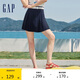 GAP女裝夏季純色珠地百褶迷你裙運(yùn)動(dòng)學(xué)院風(fēng)百搭短裙465057