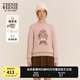 Teenie Weenie小熊女裝秋冬圓領(lǐng)套頭毛衣學(xué)院風(fēng)休閑少女感針織衫 粉色 S 160