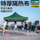 萬家有棚四角防雨用帳篷四腳雨棚太陽大傘戶外擺攤專用遮陽棚遮雨伸縮折疊 加厚自動(dòng)架3*3墨綠色【3.3cm】