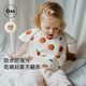OAK FAMILY嬰兒飯兜寶寶吃飯罩衣嬰童四季飯兜兒童防臟圍嘴反穿衣 小蘋(píng)果 均碼 建議3個(gè)月~3歲