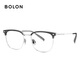 BOLON暴龍眼鏡王鶴棣同款復古眉架β鈦光學鏡近視眼鏡框男輕 BT6026B16