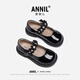 安奈兒女童皮鞋2026新款春季款小皮鞋女白色輕便單鞋軟底舒適女童公主鞋 黑色 33 內長(cháng)21.1cm/建議腳長(cháng)20.1cm
