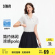 森馬（Semir）POLO衫女涼感抗菌修身襯衫2025夏刺繡休閑通勤套頭衫109325115001