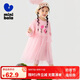迷你巴拉女童兒童衛(wèi)衣拼接網(wǎng)紗甜美可愛連衣裙2025春季新品