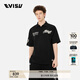 EVISU福神2025年夏季新品男士神獸圖案POLO衫2ESHTM5PS1219OSCT 黑色 XL 【建議選小1-2尺寸】