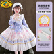 G.duck女童洛麗塔公主裙春秋冬2025新款3-15歲中大童小女孩lolita連衣裙 1292紫色加絨【裙子+頭飾】 140