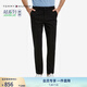 TOMMY HILFIGER【輕彈感】男商務(wù)通勤彈力斜紋修身直筒西褲長(zhǎng)褲休閑褲J1764 黑色001 -修身版-拍大一碼 31 (2.4尺)