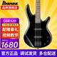 Ibanez依班娜電貝斯GSR200B/280QA主動GSR320被動bass電貝司新手初學(xué) GSR320-BK  經(jīng)典黑