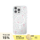 PopSockets【柔軟音樂(lè)會(huì)·手機(jī)殼】泡泡騷手機(jī)支架氣囊伸縮防摔手機(jī)殼蘋(píng)果iPhone 16/15 Pro Max手機(jī)保護(hù)殼 碎花圓舞曲（透殼） iPhone 14