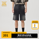卡賓男裝漸變牛仔短褲24夏新款寬松短褲商場同款Y3242117008 煤黑色01 32 (180) 82A/XL