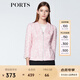 PORTS寶姿  新品商場同款女裝簡約蝴蝶結全開襟夾克外套SN8J013HFQ064 白色 M (6)