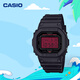 卡西歐（CASIO）G-SHOCK 黑紅暗焰系列男士手表 黑紅雙色潮酷設(shè)計(jì)血屏款 防震腕表 DW-5600BBR-1PR