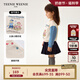 Teenie Weenie Kids小熊童裝24秋冬款男女寶寶撞色印花加絨衛(wèi)衣 粉色 100cm