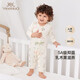 英氏（YEEHOO）嬰兒衣服新生兒衣服嬰兒連體衣3-6個(gè)月5A抗菌乳木果潤膚衣