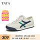 他她（TATA）休閑德訓(xùn)鞋男鞋運(yùn)動(dòng)鞋平底阿甘鞋小白鞋秋季新款QEL01BM4 白色 41