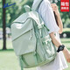 回力雙肩包女初高中生書(shū)包大容量高顏值輕便大學(xué)生電腦包旅行背包 綠色