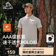 伯希和（Pelliot）戶外速干polo衫商務(wù)T恤男女速干衣夏季短袖翻領(lǐng)半袖11421507灰XL