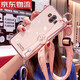 玖索華為mate9手機殼mate10腕帶保護mt10pro硅膠套m9por全包MHA一AL00防摔 Mate10【櫻花粉】*帶創(chuàng)意腕帶支架+斜挎掛繩
