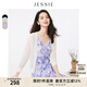 JESSIE簡(jiǎn)約V領(lǐng)七分袖單排扣針織空調(diào)開(kāi)衫春新款 白色 L